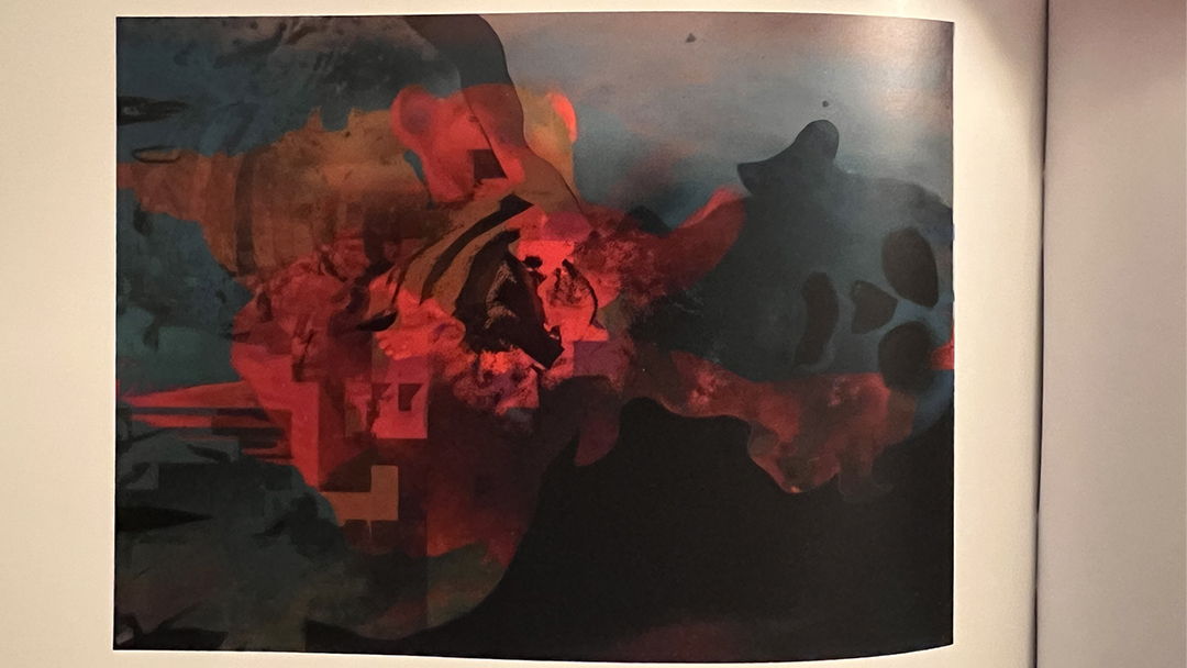 Layered texture study - digital artwork detail